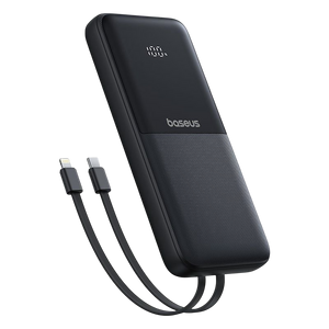 Baseus Lipow Dual-Cable Power Bank 20000mAh - Black