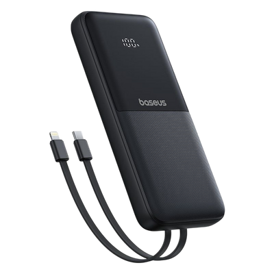 Baseus Lipow Dual-Cable Power Bank 20000mAh - Black