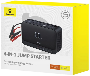 Baseus Super Energy 4-in-1 Car Jump Starter 600A - Black  for sale in Egypt from Games2Egypt