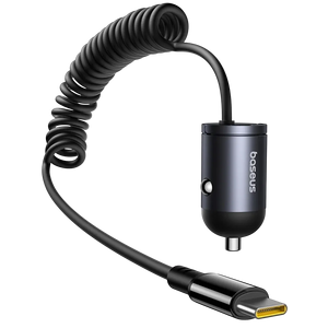 Baseus Tiny Star Mini 30W Car Charger USB-C + USB-C Cable - Black  for sale in Egypt from Games2Egypt