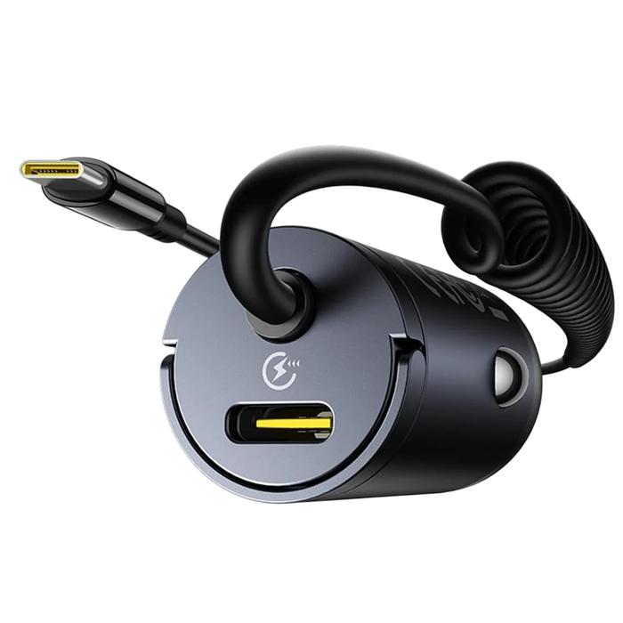 Baseus Tiny Star Mini 30W Car Charger USB-C + USB-C Cable - Black  for sale in Egypt from Games2Egypt