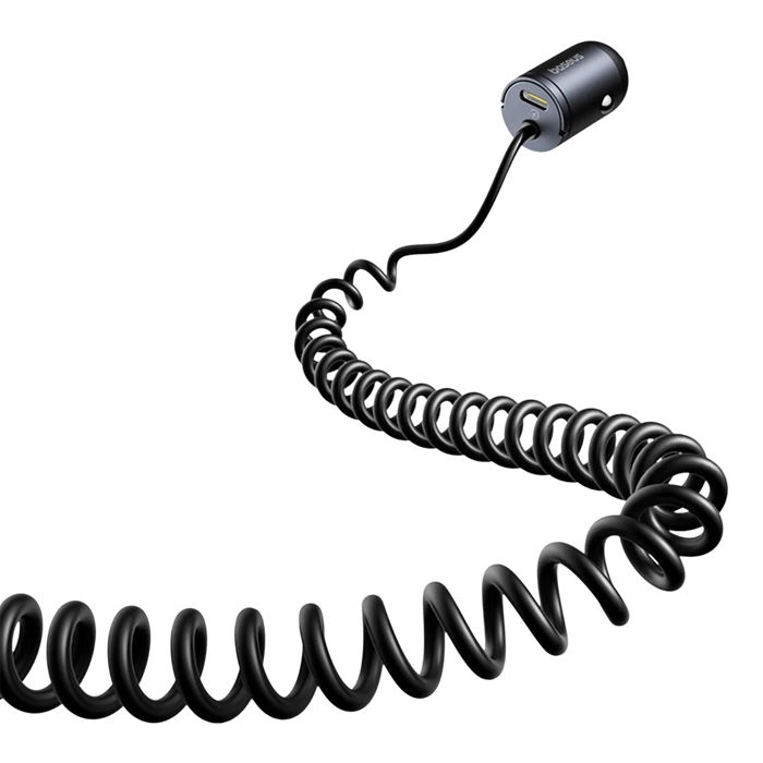 Baseus Tiny Star Mini 30W Car Charger USB-C + USB-C Cable - Black  for sale in Egypt from Games2Egypt