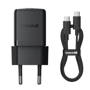 Baseus Palm Fast Charger 1C 30W EU + 1M USB-C Cable - Black -  for sale in Egypt from Games2Egypt