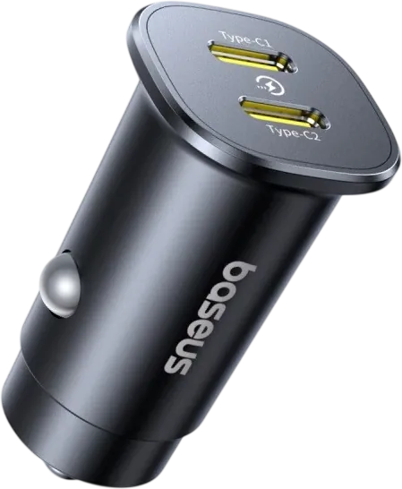 Baseus GoTrip DP1 30W Car Charger 2-USB-C - Cosmic Black  for sale in Egypt from Games2Egypt