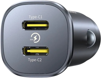 Baseus GoTrip DP1 30W Car Charger 2-USB-C - Cosmic Black  for sale in Egypt from Games2Egypt