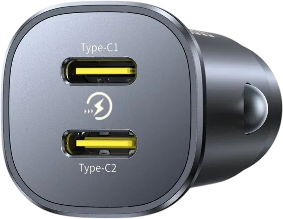 Baseus GoTrip DP1 30W Car Charger 2-USB-C - Cosmic Black  for sale in Egypt from Games2Egypt