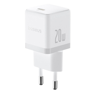 Baseus Palm Fast Charger 1C 20W EU - Moon White  -  for sale in Egypt from Games2Egypt