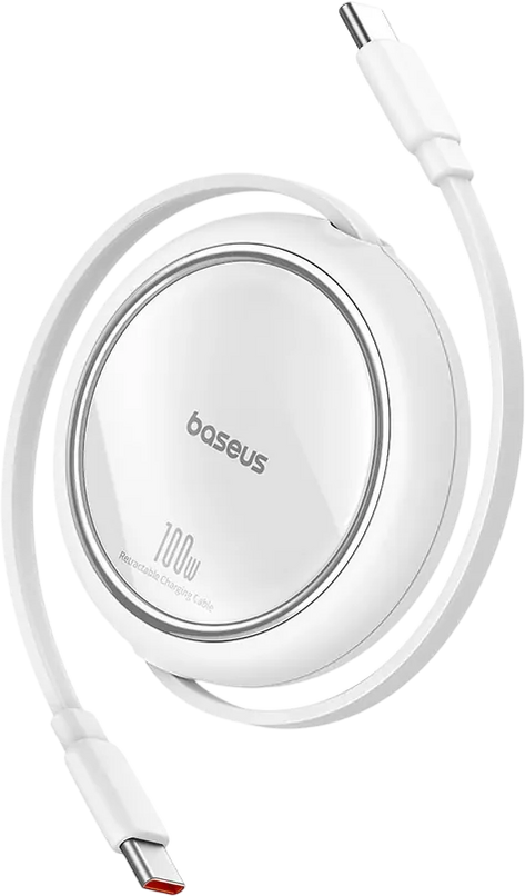 Baseus Free2Pull Mini Retractable USB-C to USB-C 100W - 2M - White