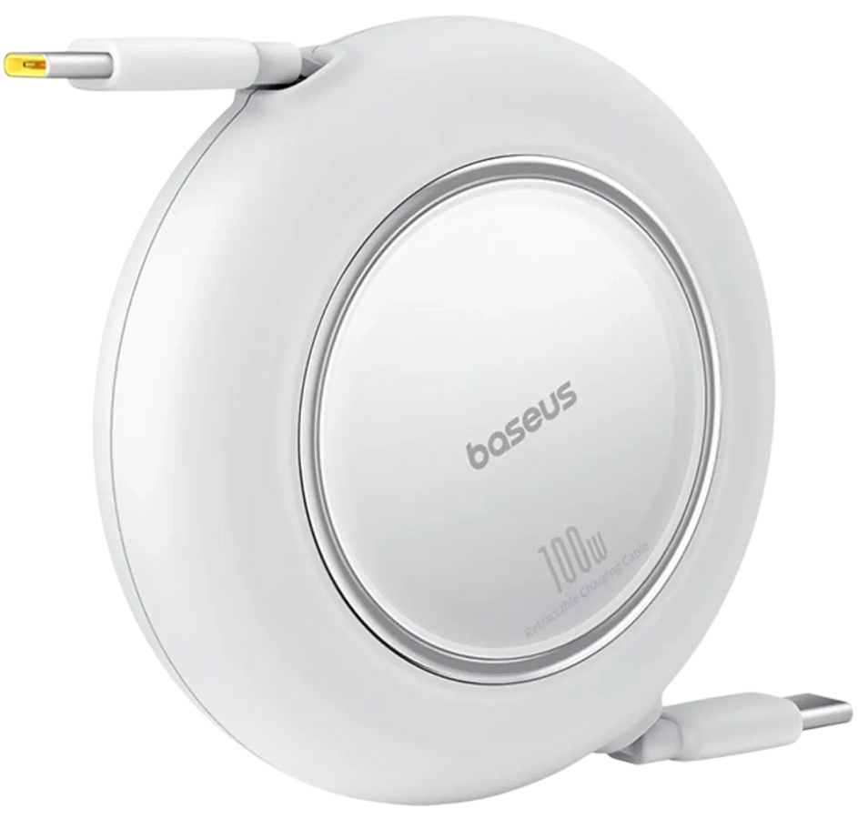 Baseus Free2Pull Mini Retractable USB-C to USB-C 100W - 2M - White – image 2