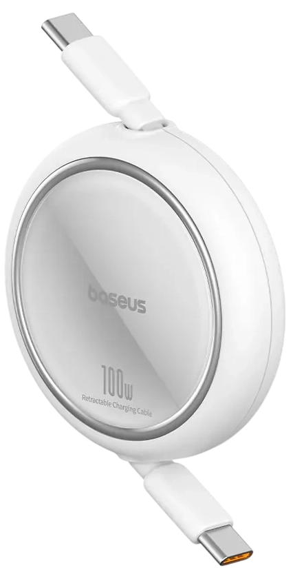 Baseus Free2Pull Mini Retractable USB-C to USB-C 100W - 2M - White – image 4