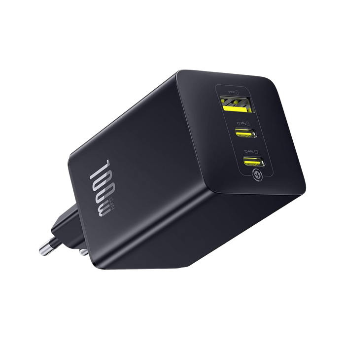 باسيوس إنر فيل FE11 شاحن سريع 2× USB-C + USB-A‏ 100 واط EU - أسود  للبيع في مصر من خلال Games2Egypt
