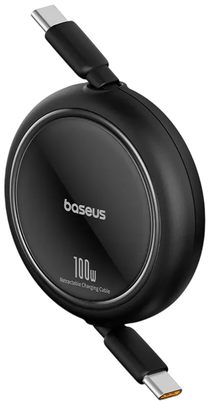 Baseus Free2Pull Mini Retractable USB-C to USB-C 100W - 2M - Black – image 2