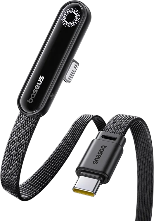 باسيوس MVP 3 كابل USB-C إلى Lightning‏ 20 واط (2م) - اسود