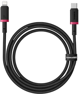 Baseus Dura USB-C to Lightning Cable 20W - 2M - Red/Black -  for sale in Egypt from Games2Egypt