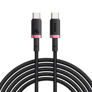 Baseus Dura USB-C to USB-C Cable 240W - 1M - Red/Black  for sale in Egypt from Games2Egypt