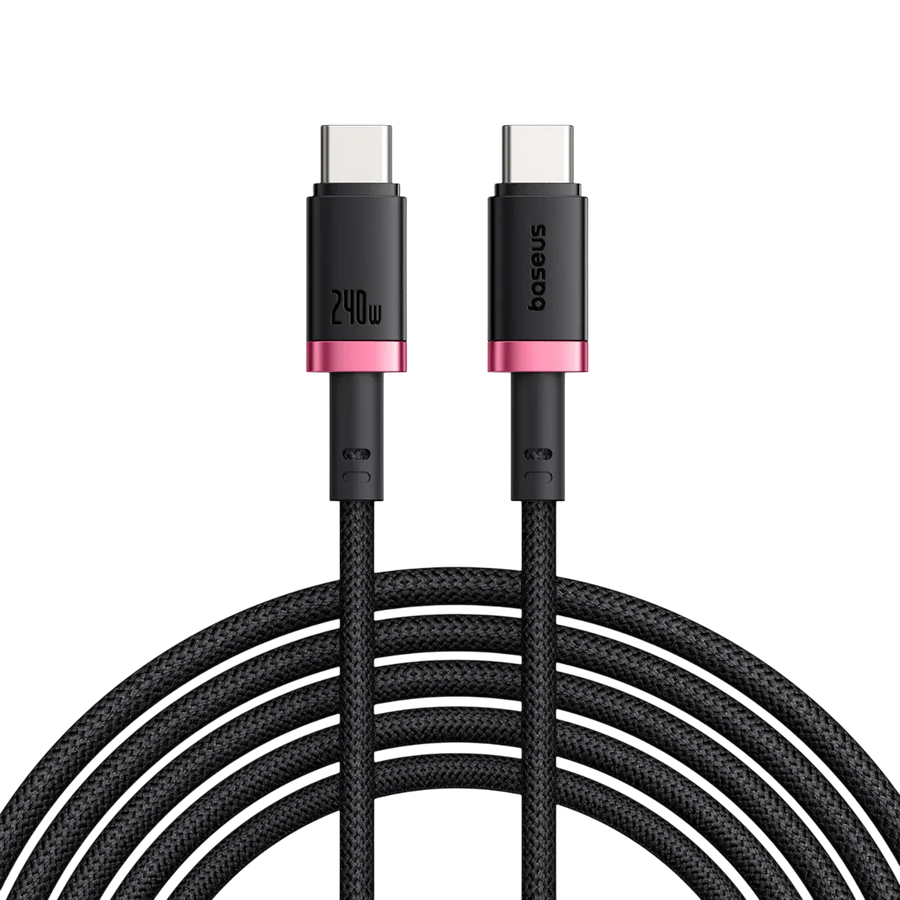 Baseus Dura USB-C to USB-C Cable 240W - 1M - Red/Black
