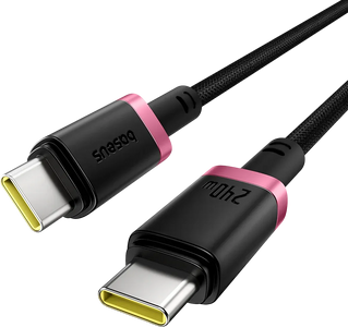 Baseus Dura USB-C to USB-C Cable 240W - 1M - Red/Black  for sale in Egypt from Games2Egypt
