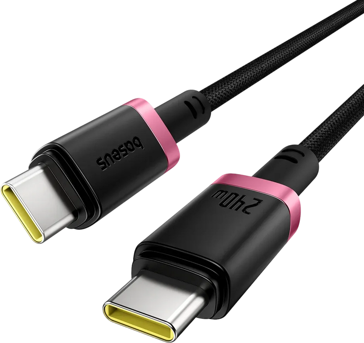 Baseus Dura USB-C to USB-C Cable 240W - 1M - Red/Black  for sale in Egypt from Games2Egypt