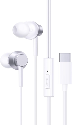 Baseus Encok CZ11 USB-C Wired Earphones - White