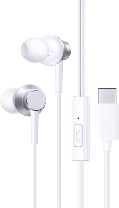Baseus Encok CZ11 USB-C Wired Earphones - White  for sale in Egypt from Games2Egypt