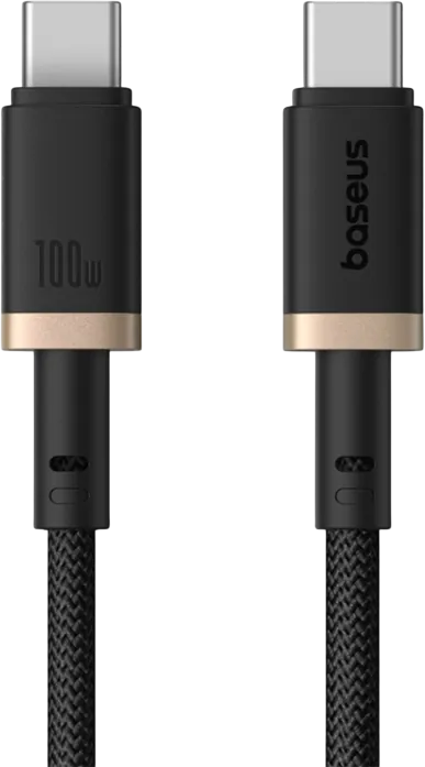 Baseus Dura USB-C to USB-C Cable 100W - 1M - Gold/Black – image 2