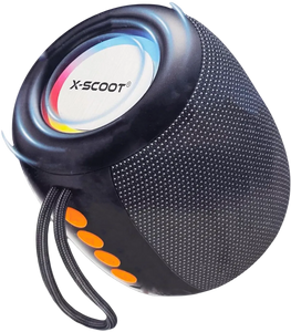X-SCOOT XS-607 Portable Outdoor Speaker Bass+RGB - Black/Orange
