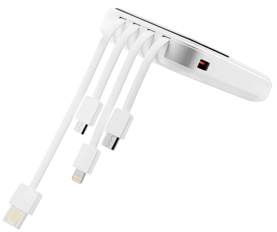 Vidvie PB758 Wired Power Bank 10000mAh 4-Port - White – image 3