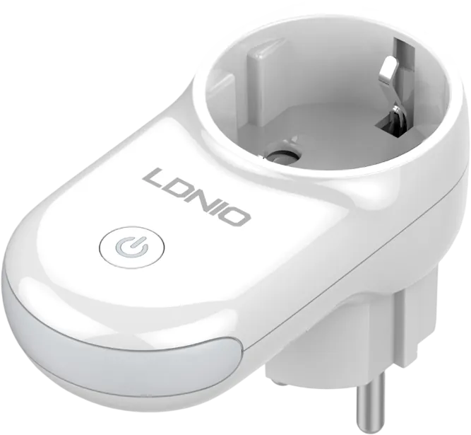 LDNIO SEW1058 WiFi Smart Socket + LED Night Lamp (EU) - White  for sale in Egypt from Games2Egypt