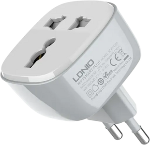 LDNIO SCW1050 2.4GHz WiFi Smart Universal Plug - White  for sale in Egypt from Games2Egypt