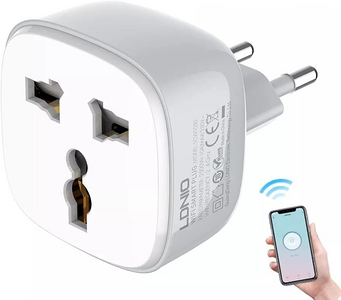 LDNIO SCW1050 2.4GHz WiFi Smart Universal Plug - White  for sale in Egypt from Games2Egypt