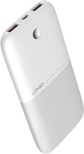 LDNIO PR1009 Ultra-thin Power Bank 10000mAh Dual USB - White  for sale in Egypt from Games2Egypt