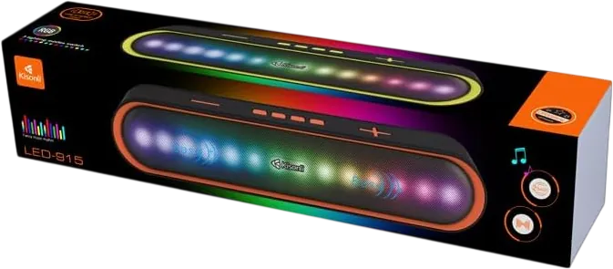 كيسونلي LED-915 ساوندبار بلوتوث RGB - أسود  للبيع في مصر من خلال Games2Egypt