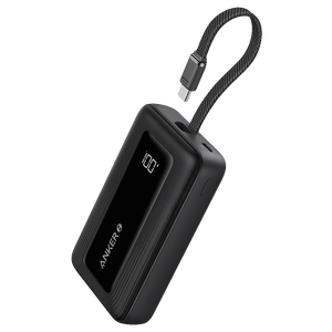 Anker Zolo 10000mAh Built-In Type-C Cable Power Bank 30W – Black -  for sale in Egypt from Games2Egypt