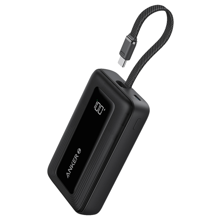 Anker Zolo 10000mAh Built-In Type-C Cable Power Bank 30W – Black  for sale in Egypt from Games2Egypt