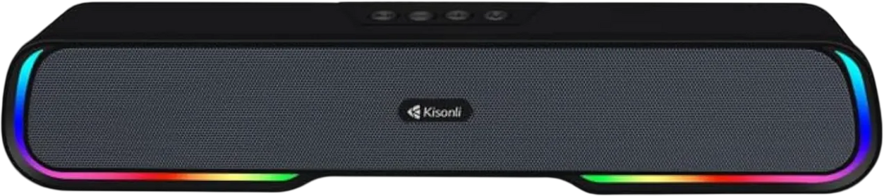 Kisonli LED-913 Bluetooth Soundbar Speaker RGB - Black – image 2