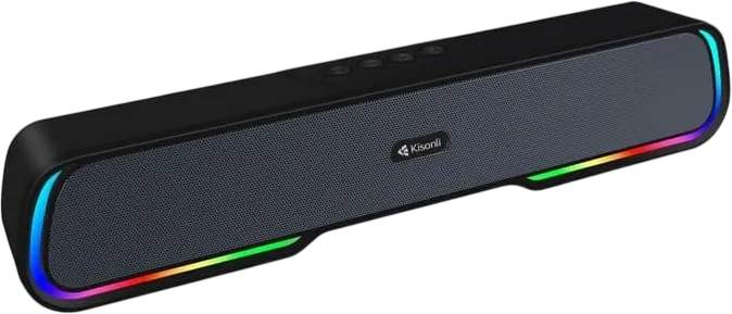 Kisonli LED-913 Bluetooth Soundbar Speaker RGB - Black  for sale in Egypt from Games2Egypt