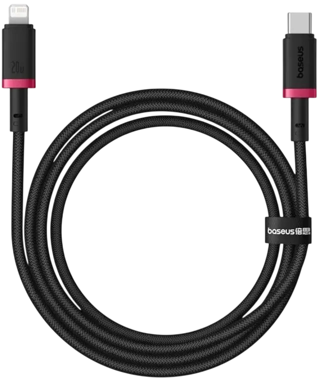 Baseus Dura USB-C to Lightning Cable 20W - 1M - Red/Black