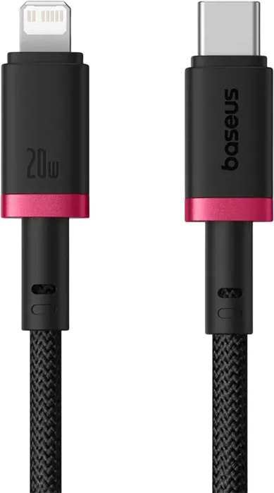 Baseus Dura USB-C to Lightning Cable 20W - 1M - Red/Black  for sale in Egypt from Games2Egypt