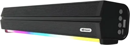 Kisonli LED-802 RGB Speaker 5W 5h Battery USB-C - Black  for sale in Egypt from Games2Egypt