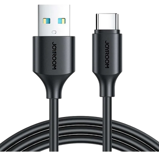 كابل جوي روم S-A9 تايب USB-A إلى يو إس بي-سي 3 أمبير - 1م - أسود  للبيع في مصر من خلال Games2Egypt