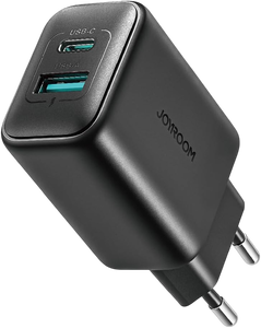 JOYROOM JR-TCF13 Dual-Port (A+C) Wall Charger 25W - Black -  for sale in Egypt from Games2Egypt