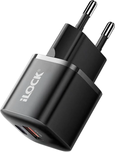 شاحن حائط آي لوك 30 واط منفذين USB-A + USB-C – أسود  للبيع في مصر من خلال Games2Egypt