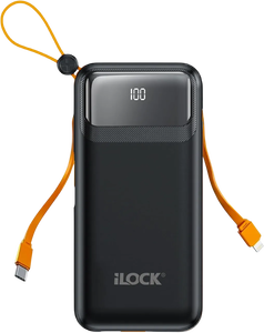 iLOCK Power Bank 10000mAh 4-Port Fast Charge LED Display - Black -  for sale in Egypt from Games2Egypt