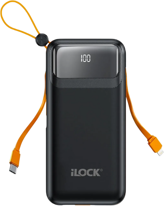 iLOCK Power Bank 10000mAh 4-Port Fast Charge LED Display - Black  for sale in Egypt from Games2Egypt