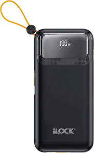 iLOCK Power Bank 10000mAh 4-Port Fast Charge LED Display - Black  for sale in Egypt from Games2Egypt