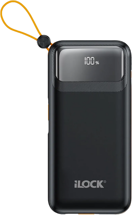 iLOCK Power Bank 10000mAh 4-Port Fast Charge LED Display - Black  for sale in Egypt from Games2Egypt