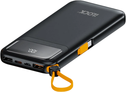 iLOCK Power Bank 10000mAh 4-Port Fast Charge LED Display - Black  for sale in Egypt from Games2Egypt