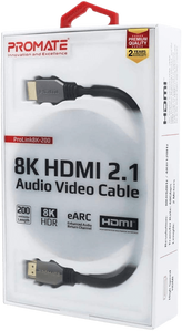 Promate HDMI 2.1 Cable, 48Gbps 8K HDMI to HDMI - 2m - Open Sealed -  for sale in Egypt from Games2Egypt