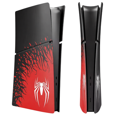 Replacement Plate Cover for PS5 Slim Console (Digital Edition) - Spider Man