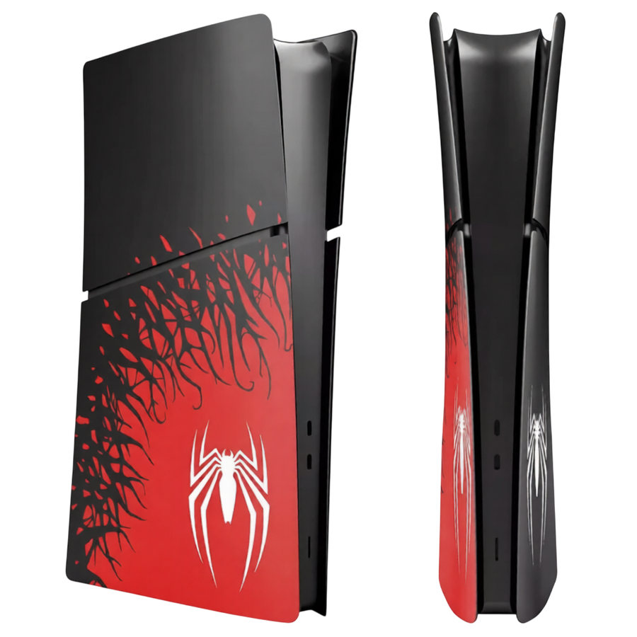 Replacement Plate Cover for PS5 Slim Console (Digital Edition) - Spider Man